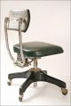 Vintage Industrial Chair Desk Office Swivel Tanker Mid Century Modern Retro 50s Post-1950 photo 7