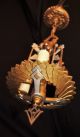 Vtg Art Deco Cast Metal Chandelier Ceiling Fixture 1920 ' S Chandeliers, Fixtures, Sconces photo 1
