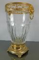 Post - 1940 Cut Glass Vase Gold Gilded Ormolu And Metal France Vases photo 5
