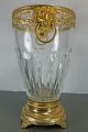 Post - 1940 Cut Glass Vase Gold Gilded Ormolu And Metal France Vases photo 6