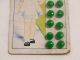 Vintage 1930 ' S 10 Tiny Green Bakelite Buttons Ultra Kraft Card Sweet Girl Buttons photo 1