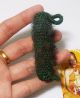 Rare Thai Buddha Amulet Green Takrud From Lp Ben For Immortal Amulets photo 3
