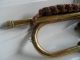 Vintage Army Brass Bugle? With Military Cord Brass photo 3