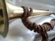Vintage Army Brass Bugle? With Military Cord Brass photo 6