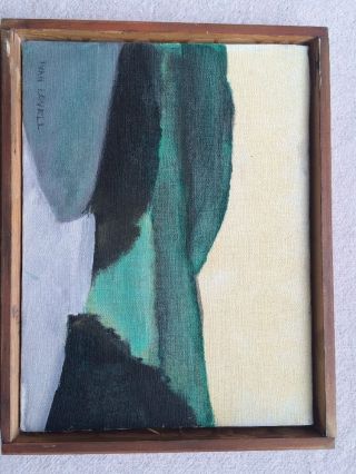 Vintage Mid Century Modern California Spring Painting Canvas Artist Ivan Lovell photo