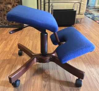 Danish Modern Varier Stokke Variable Balans Wing Ergonomic Kneeling Chair photo
