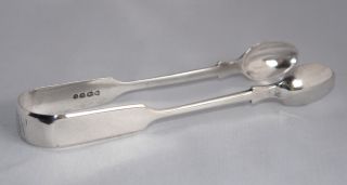44g 1874 Antique Sterling Silver Sugar Tongs/nips - Goldsmiths Alliance Ss photo
