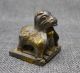 44mm Old Chinese Folk Collect Bronze Copper Gilt Three Hollow Out Sheep Seal Other Antiquities photo 1
