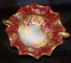Antique Hand Painted Nippon Moriage Candy Trinket Dish Maple Leaf Mark Bowls photo 2