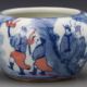 Blue And White Porcelain Vase Antique Asian Glaze Pattern Pen Wash Davydenko Other Chinese Antiques photo 1