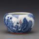Blue And White Porcelain Vase Antique Asian Glaze Pattern Pen Wash Davydenko Other Chinese Antiques photo 2