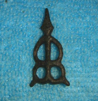 Stunning Ancient Viking Bronze Artifact Belt Applique 9th Century Ad Ref.  637 photo