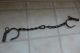 Antique Iron Chain Leg Shackles With Two Padlock,  Two Keys Very Rare Other Ethnographic Antiques photo 2