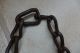 Antique Iron Chain Leg Shackles With Two Padlock,  Two Keys Very Rare Other Ethnographic Antiques photo 3