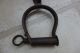 Antique Iron Chain Leg Shackles With Two Padlock,  Two Keys Very Rare Other Ethnographic Antiques photo 6