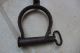 Antique Iron Chain Leg Shackles With Two Padlock,  Two Keys Very Rare Other Ethnographic Antiques photo 7