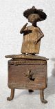 Africa: Old And Very Fine African Bronze Figural Royal Box - Benin Other African Antiques photo 1