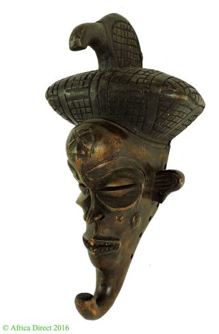 Chokwe Mask Curved Chin Congo African Art Was $99 photo