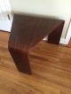 Modern Walnut Wood Triangle Coffee Table Post-1950 photo 3