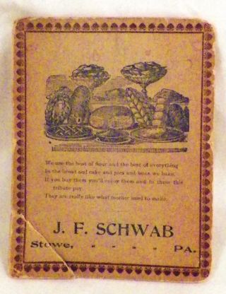 J F Schwab Needle Case Stowe Pa Advertising Premium Uneeda Needles 1907 1 photo
