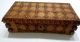 Vintage Wooden Box Carved Antique Cigarette Case Tabacco Box Studded Chest Euc Boxes photo 1