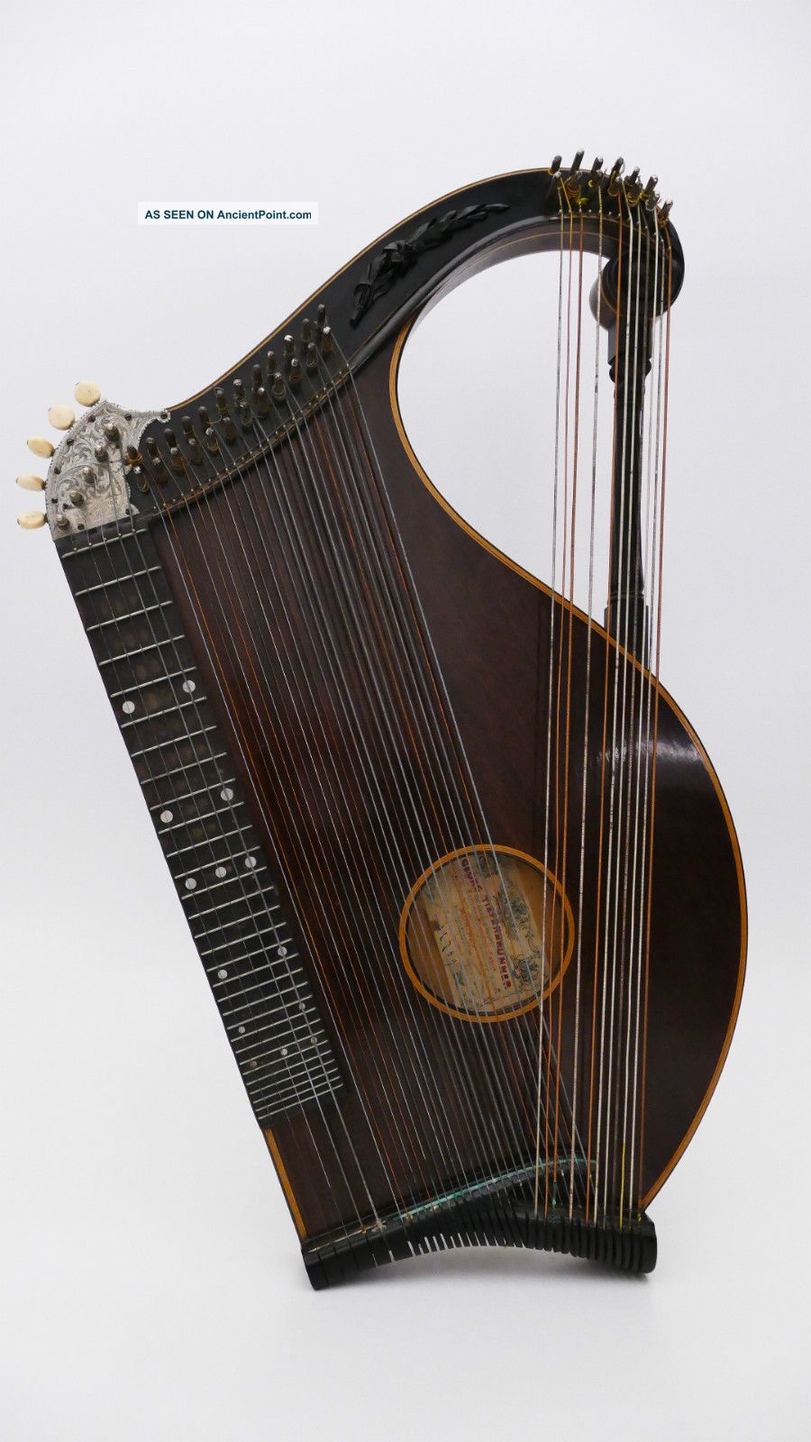 Master Old Historical Antique Art Nouveau Zither No Lute Luth German Munich String photo