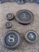 Antique Balance Scale Vtg Cast Iron Reading Hardware Co,  5 Weights,  Reading,  Pa Scales photo 9