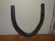 Large Black Iron Antique Horse Shoe 17.  5 