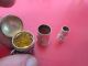 Group 10 Antique Sewing Items - 9 Are Sterling Silver - Unger Bros Thimble Case Thimbles photo 6
