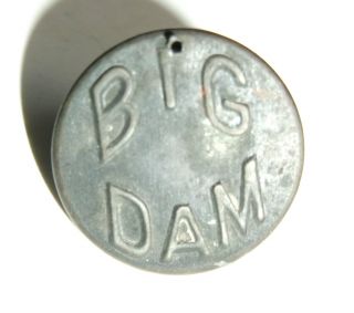 Antique 1930s Big Dam Irwin - Phillips Work Bib Overalls Button Keokuk Iowa Vtg photo