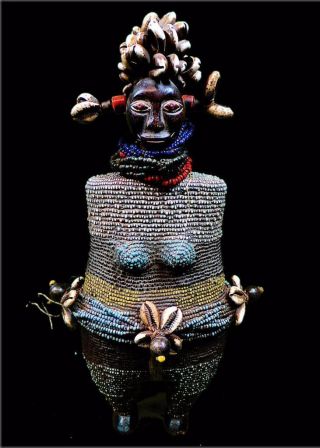 Old Tribal Unusual Namji Fertility Figure - - - - Cameroon Bn 19 photo