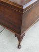 Queen Anne Burl Walnut Wood Footed Cedar Chest Trunk By Lakeside Craft Shop 1900-1950 photo 9
