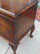 Queen Anne Burl Walnut Wood Footed Cedar Chest Trunk By Lakeside Craft Shop 1900-1950 photo 11
