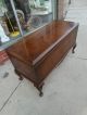 Queen Anne Burl Walnut Wood Footed Cedar Chest Trunk By Lakeside Craft Shop 1900-1950 photo 3