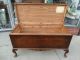 Queen Anne Burl Walnut Wood Footed Cedar Chest Trunk By Lakeside Craft Shop 1900-1950 photo 5
