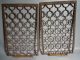 Pair Antique Cast Iron Heating Grates Vents Registers W/geometric Circle Pattern Heating Grates & Vents photo 1