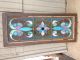 Antique Leaded Glass Window Greatcolors 48 By 20 Inches 5 Bull`s Eyes 100 Years 1900-1940 photo 4