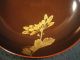 Japanese Antique Signed Meiji Era Hand Painted Gold Makie Lacquer Lidded Bowl Bowls photo 9