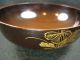 Japanese Antique Signed Meiji Era Hand Painted Gold Makie Lacquer Lidded Bowl Bowls photo 10