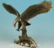 Delicate Chinese Old Brass Handmade Carved Eagle Collect Statue Figure Home Dec Other Antique Chinese Statues photo 3