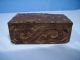 Rare Antique Indonesian Carved Dayak Wood Tattoo Block 3 Sided Pacific Islands & Oceania photo 2