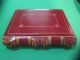 Antique Full Red Leather Ledger - Gilt Trim - - Pristine Other Mercantile Antiques photo 1