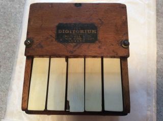 Scarce Victorian ’digitorium ' By Chappell & Co,  London,  Piano Practice C.  1860 photo