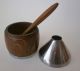 Vintage Mid Century Danish Modern Sweden Teak & Stainless Condiment Jar W/spoon Mid-Century Modernism photo 1