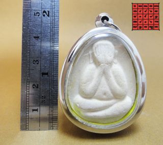 Pendant Phra Pidta Lp Tod Buddha Talisman Wealth Luck Protect Life Thai Amulet photo