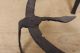 A Rare 18th C Wrought Iron Fireplace Tall Footed Hearth Trivet Old Surface Primitives photo 5