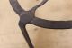 A Rare 18th C Wrought Iron Fireplace Tall Footed Hearth Trivet Old Surface Primitives photo 6