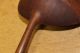 Rare 18th C Carved Wooden Dipper In Maple And Tiger Maple Traces Of Black Paint Primitives photo 5