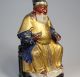 Antique C.  1900 Chinese Gilt Wood Figure Of A Seated Man Other Chinese Antiques photo 4