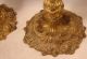 Antique Bronze French Dore Rococo Candlesticks $2,  000 Value Metalware photo 5